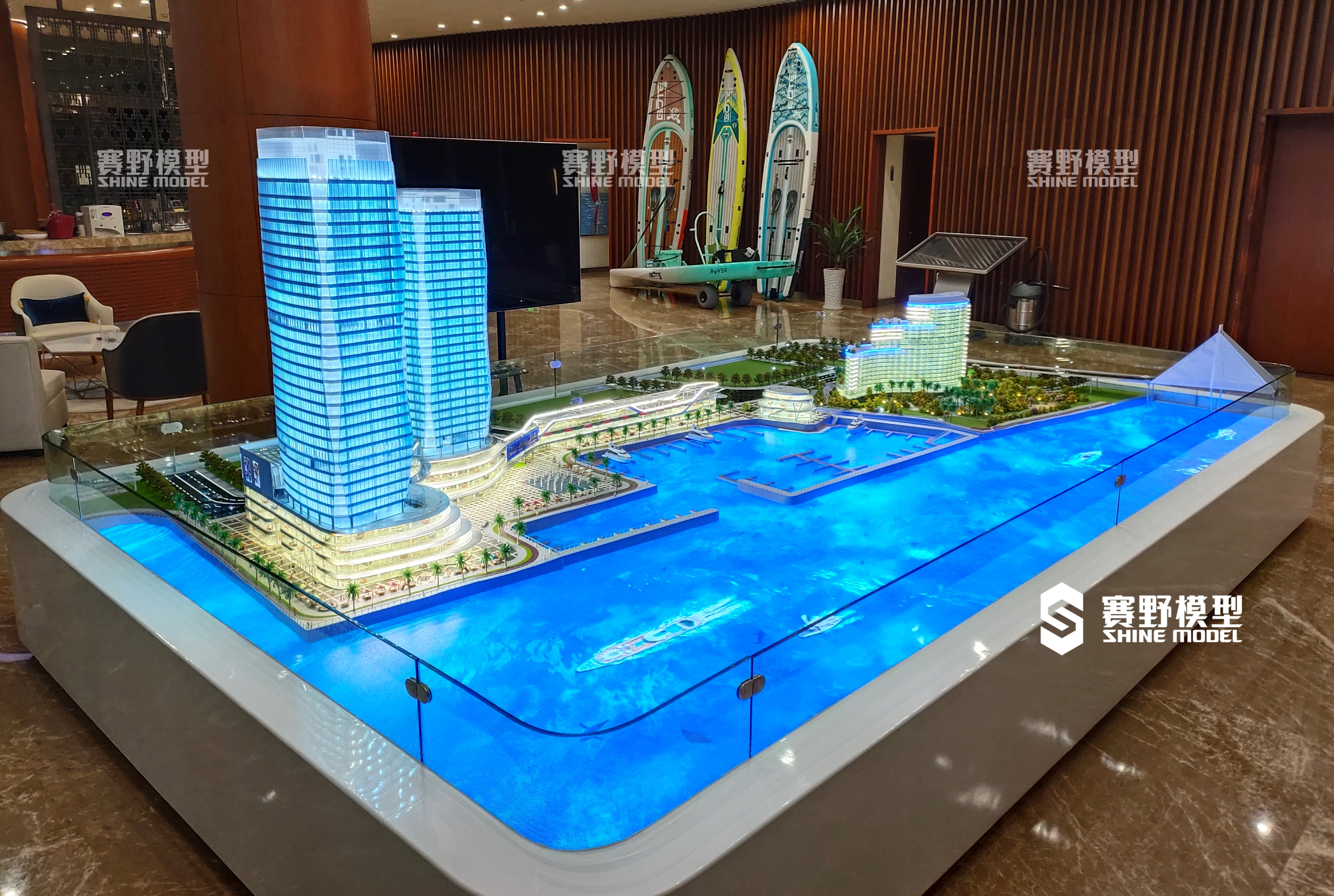 海南华彩海口湾广场模型